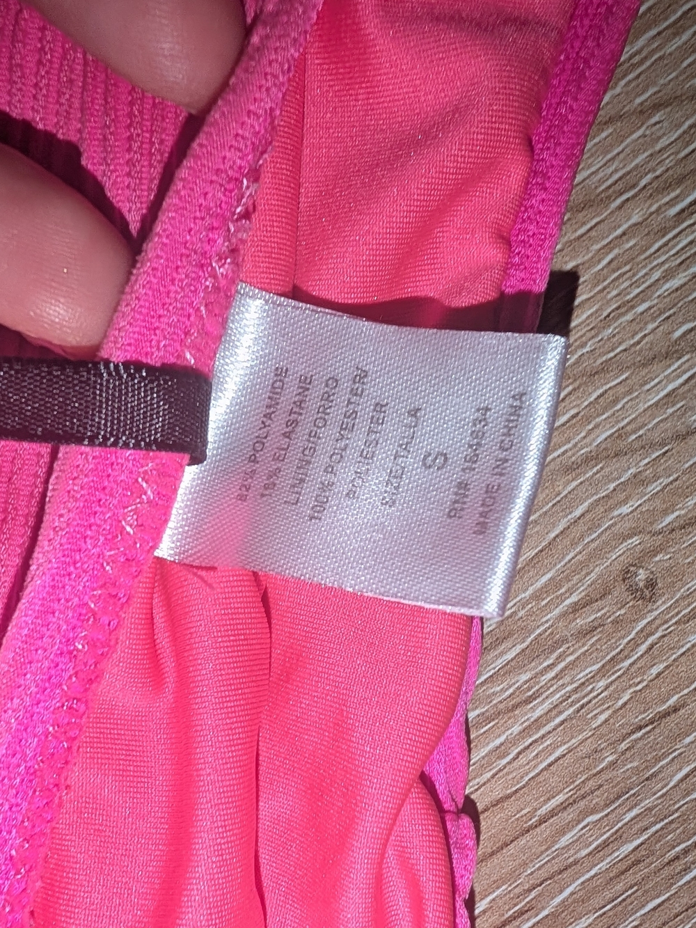 Hot Pink Ribbed Bikini Bottom - Picture 4 of 4